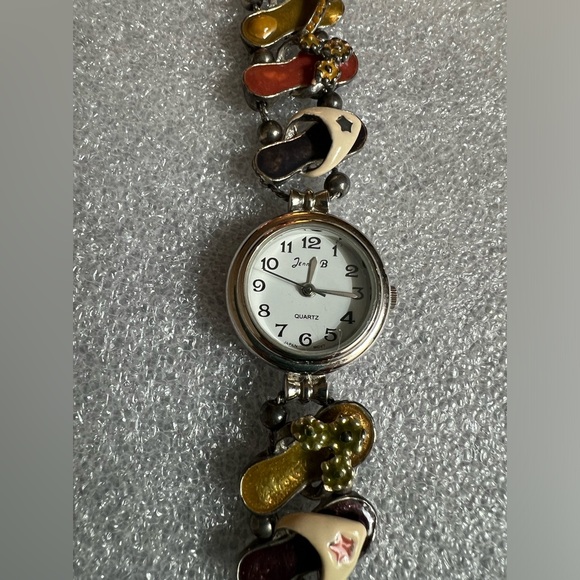 Orini Beach flip flop sandel strap quartz analog ladies watch - Picture 5 of 6